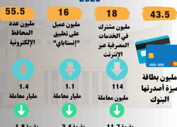 إنفوجراف.. القطاع المصرفي ينجح في تعزيز مؤشراته الرقمية خلال 2025