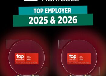 بنك كريدي أجريكول مصر يحصل على شهادة “أفضل جهة عمل” من Top Employers 